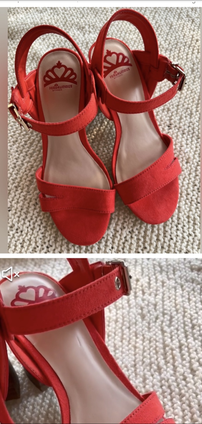 Fergalicious Wunder Coral Sandals - Size 5.5