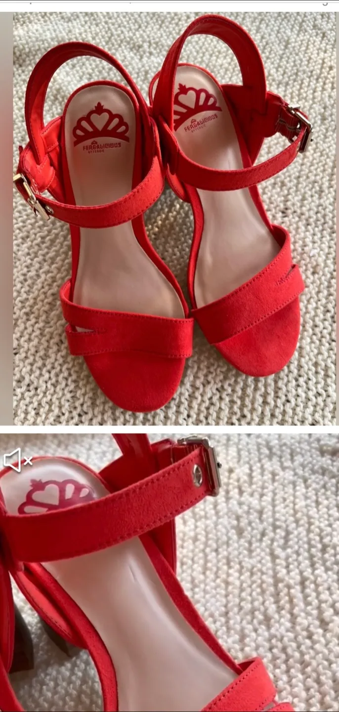 Fergalicious Wunder Coral Sandals - Size 5.5 thumbnail