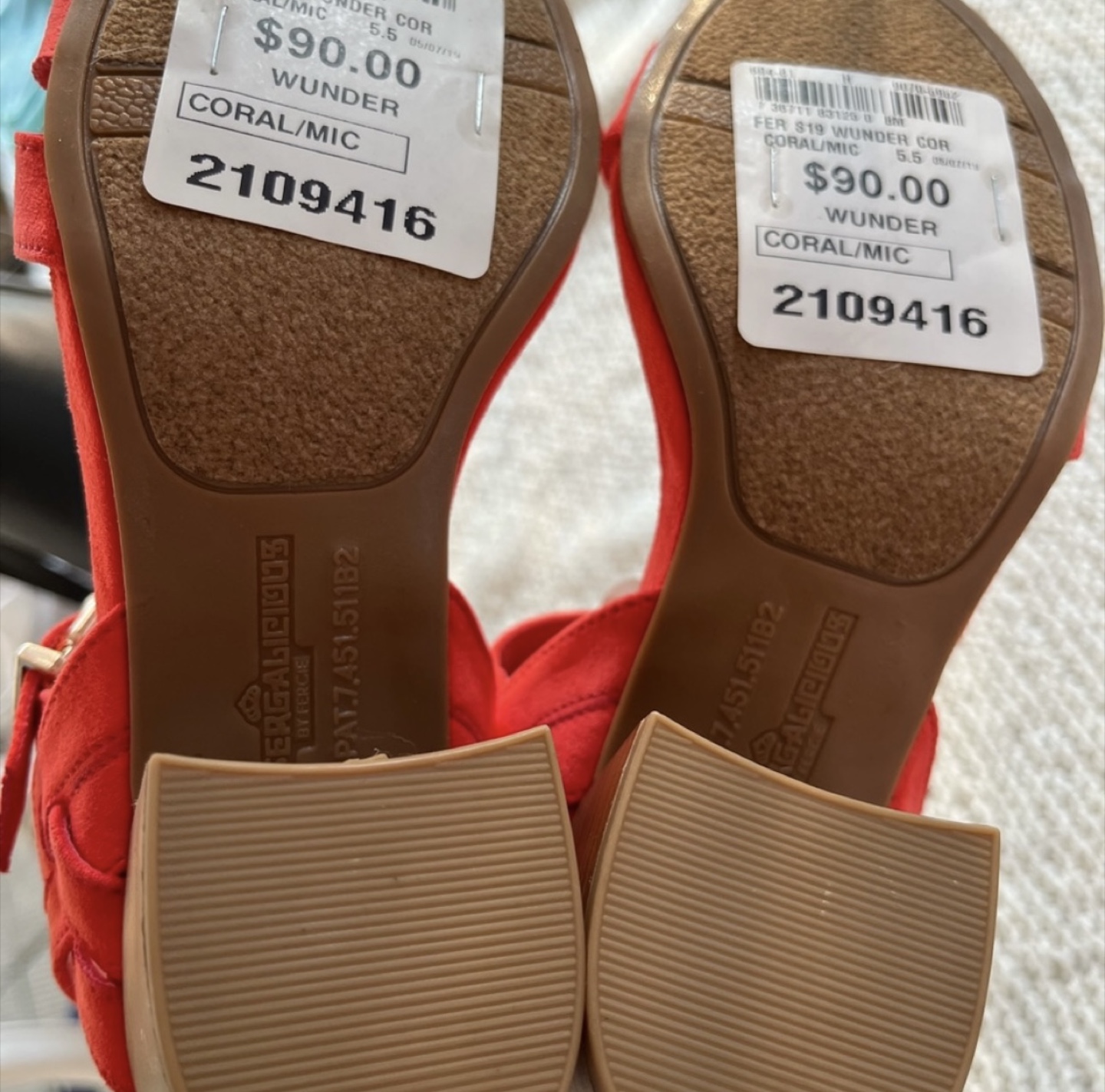 Fergalicious Wunder Coral Sandals - Size 5.5 - photo 2