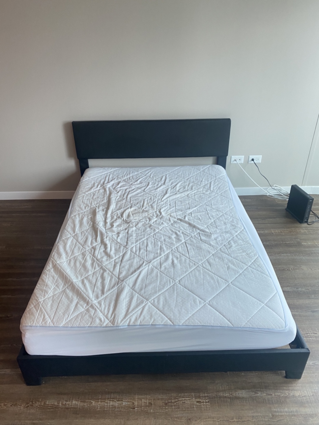 Black Full-Size Bed Frame
