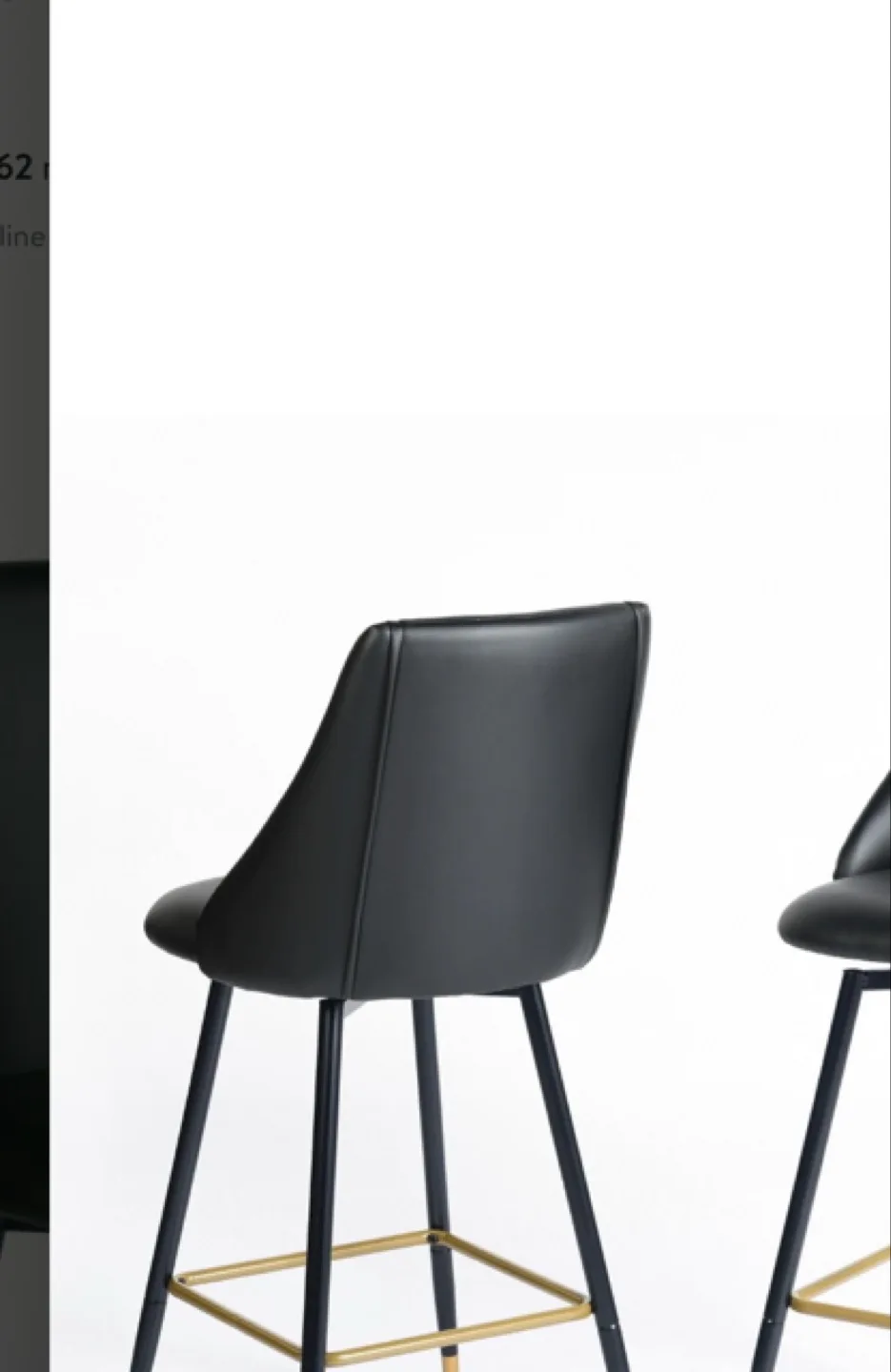 Black Bar Stools - Set of 2 image indicator(2)