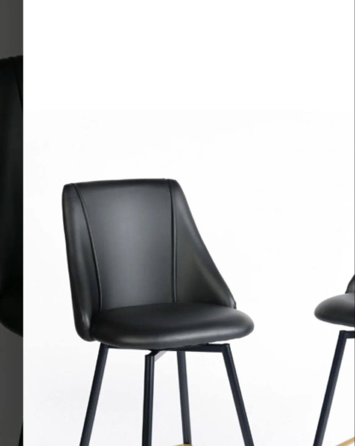 Black Bar Stools - Set of 2 image indicator(3)