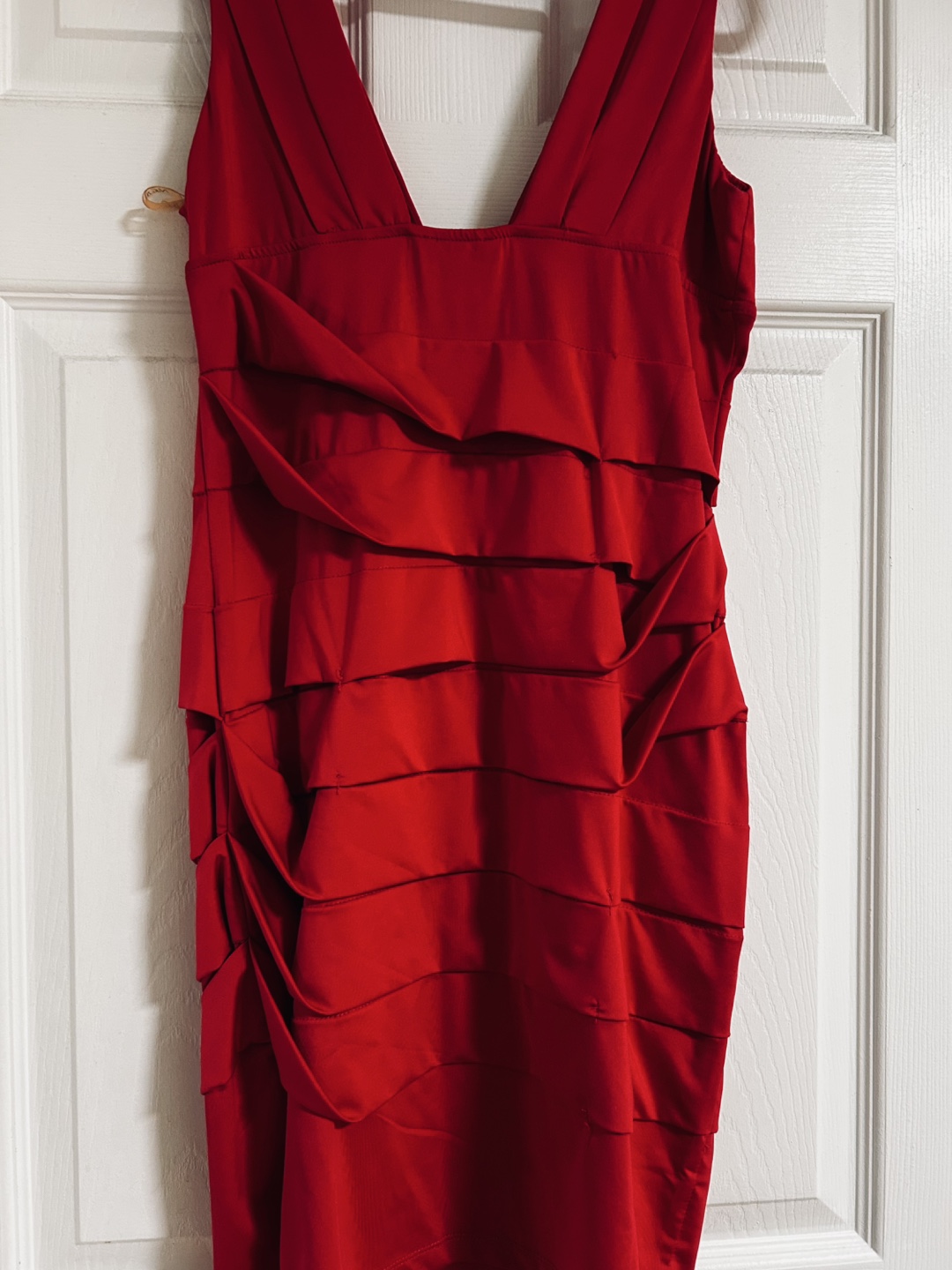 NIKIBIKI Red Pintuck Dress - Size Medium - photo 2