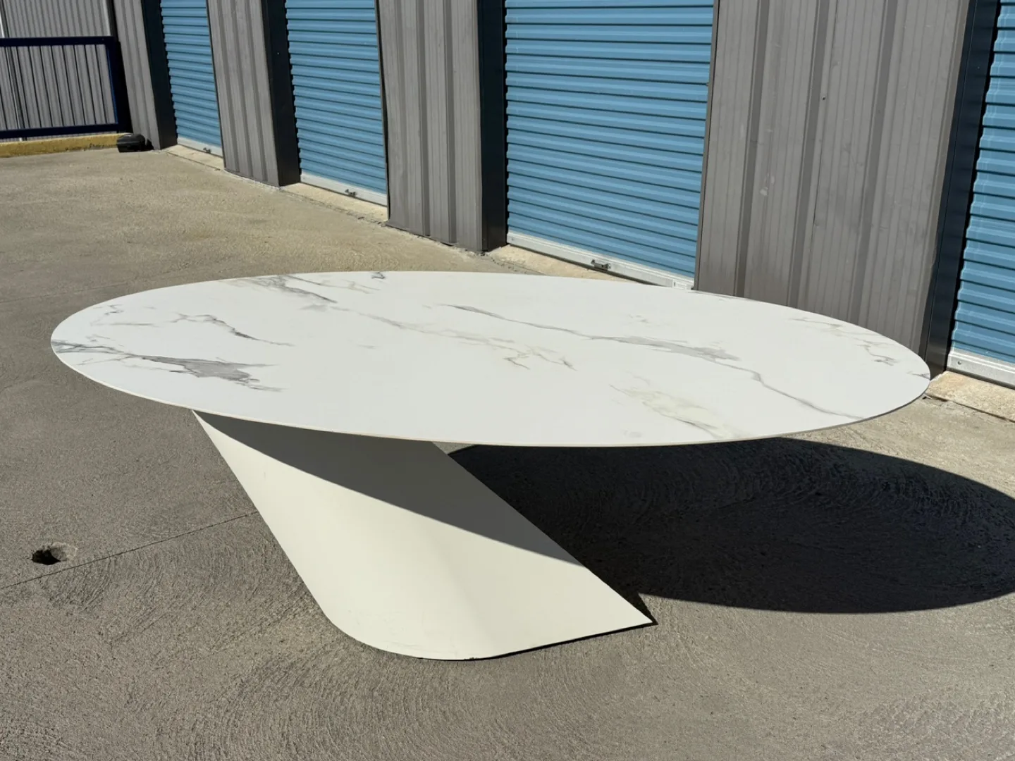 NUEVO White Ceramic Dining Table thumbnail