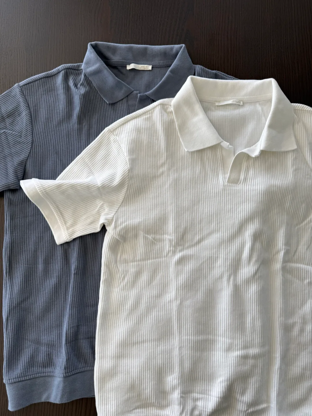 Zara Ribbed Polo Shirt *2 (M) thumbnail