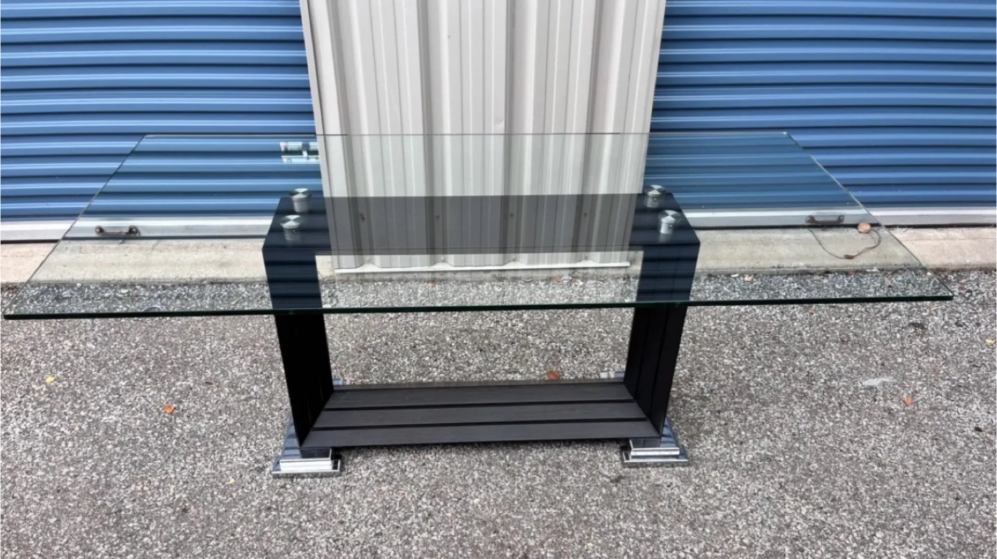 Modern 8-Person Glass Dining Table thumbnail