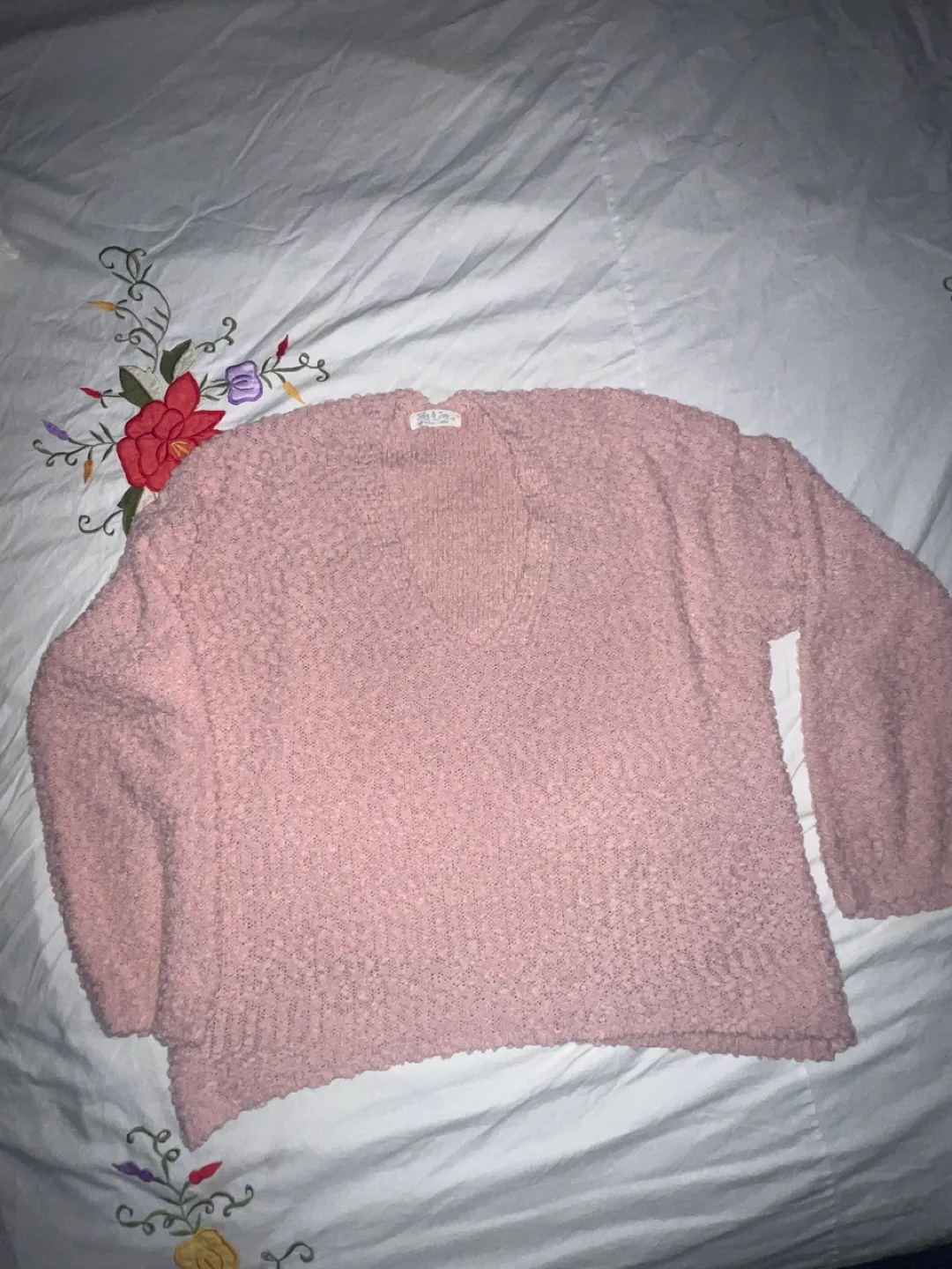 Jolie & Joy Pink Knit Sweater thumbnail