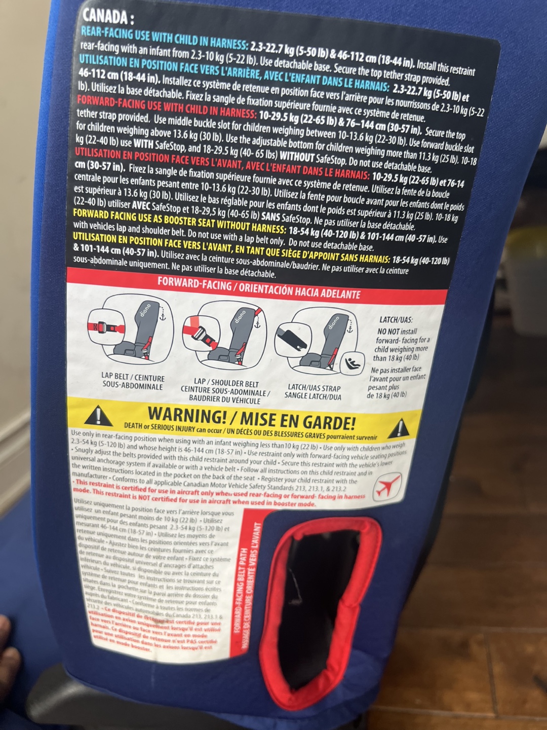 Diono Radian 3R Latch Car Seat - Blue - photo 3