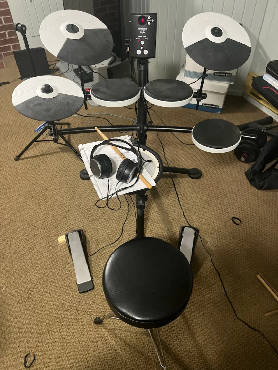 Roland Electronic Drum Kit thumbnail