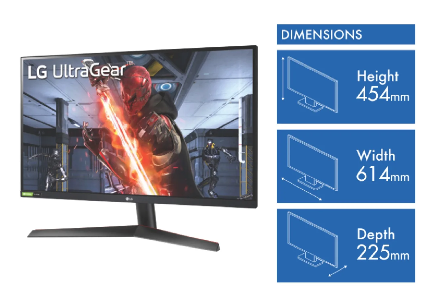 LG 27GN600-B 27" Gaming Monitor + Arm Desk Stand thumbnail