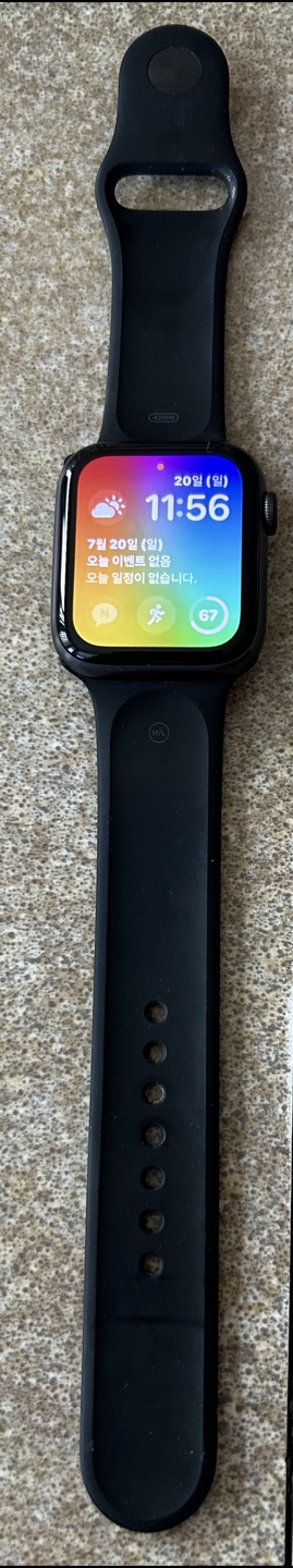 Apple Watch 6 with Black Band Bettery 98%