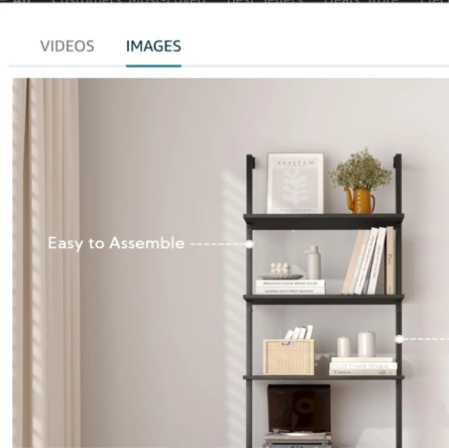 Gadroad 5 Tier Tall Bookshelf with Cabinet, 73" Modern Bookcase image indicator(3)