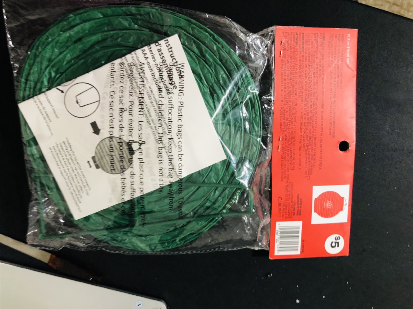 🇨🇦 Brand New LED Patio Lantern - Green - photo 2