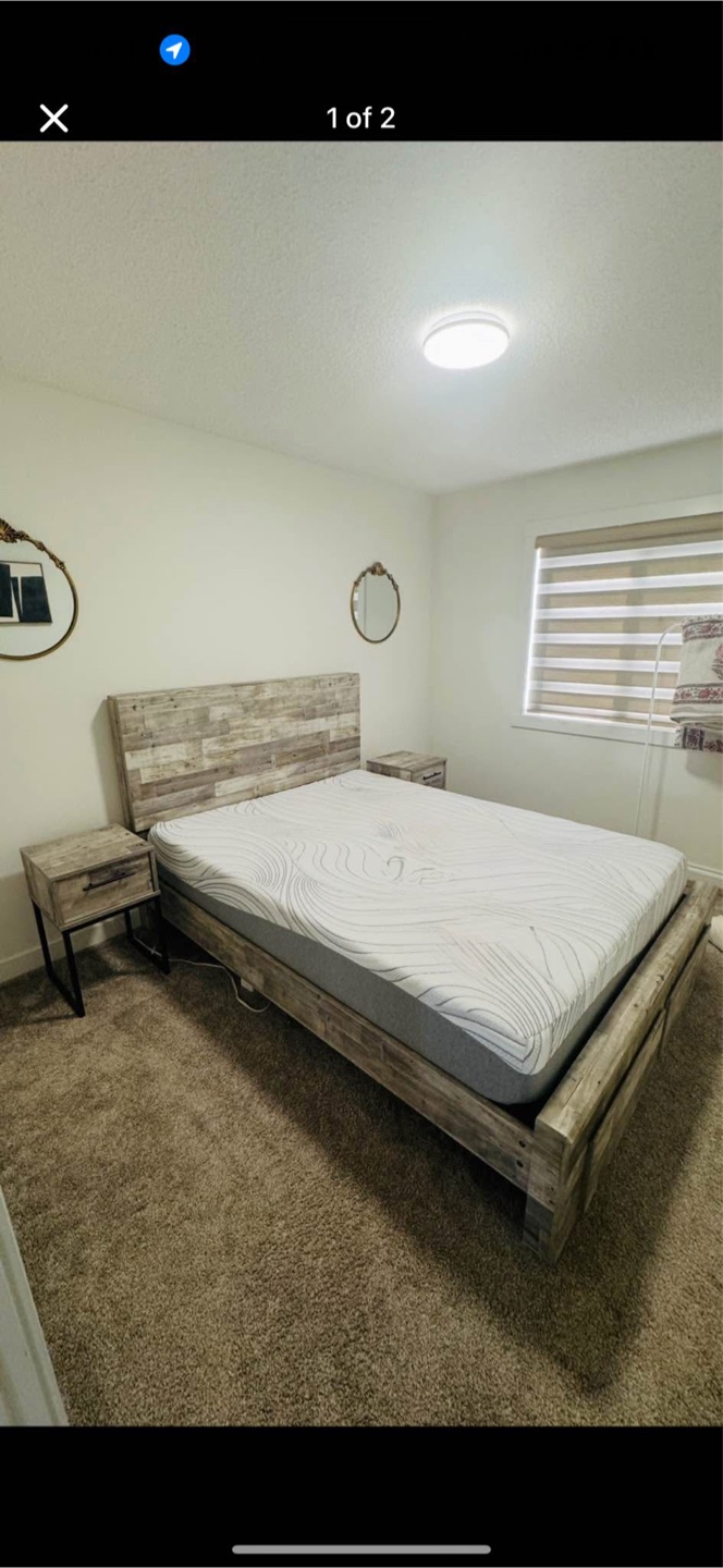 Ashley Effie Queen Platform Bed & Neilsville Nightstands