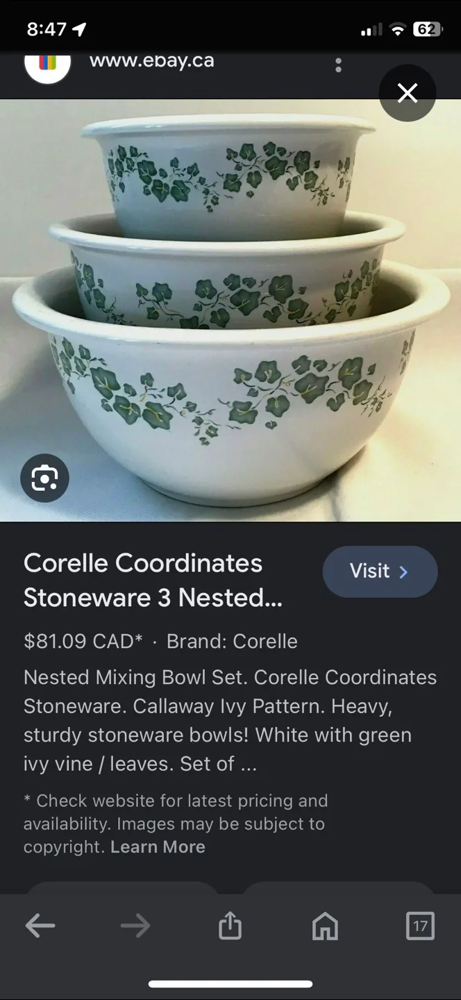 🇨🇦 Corelle Coordinates Stoneware 2 Nested Mixing Bowls image indicator(3)