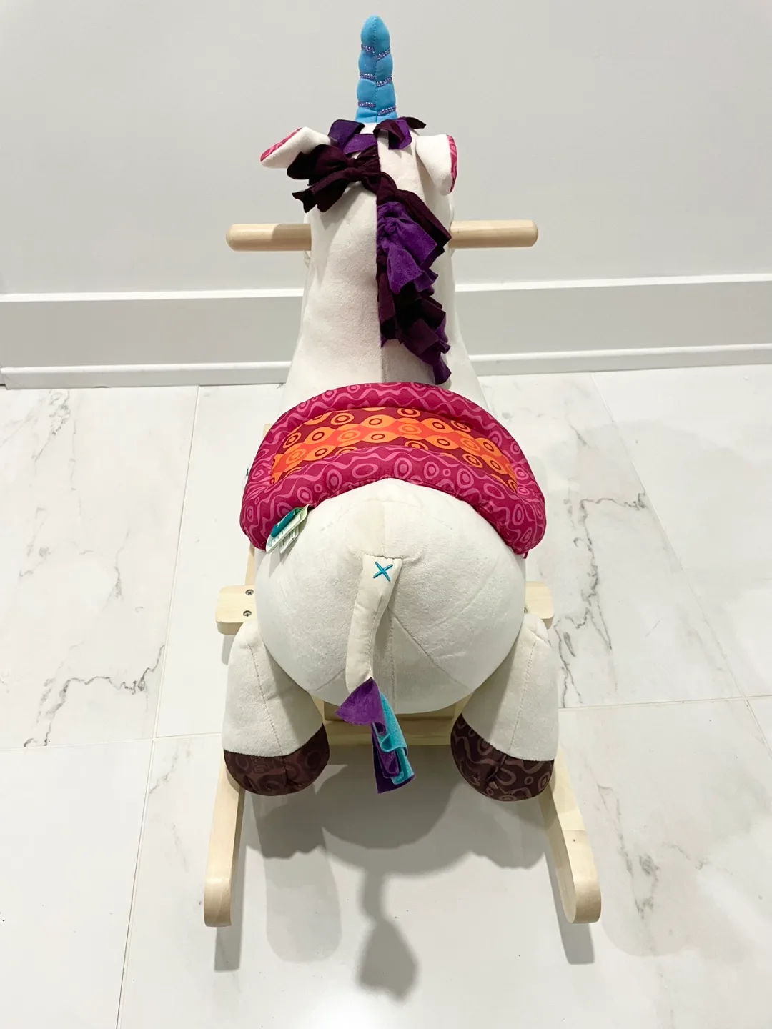 New! Unicorn Wooden Rocking Toy, by B. toys image indicator(8)