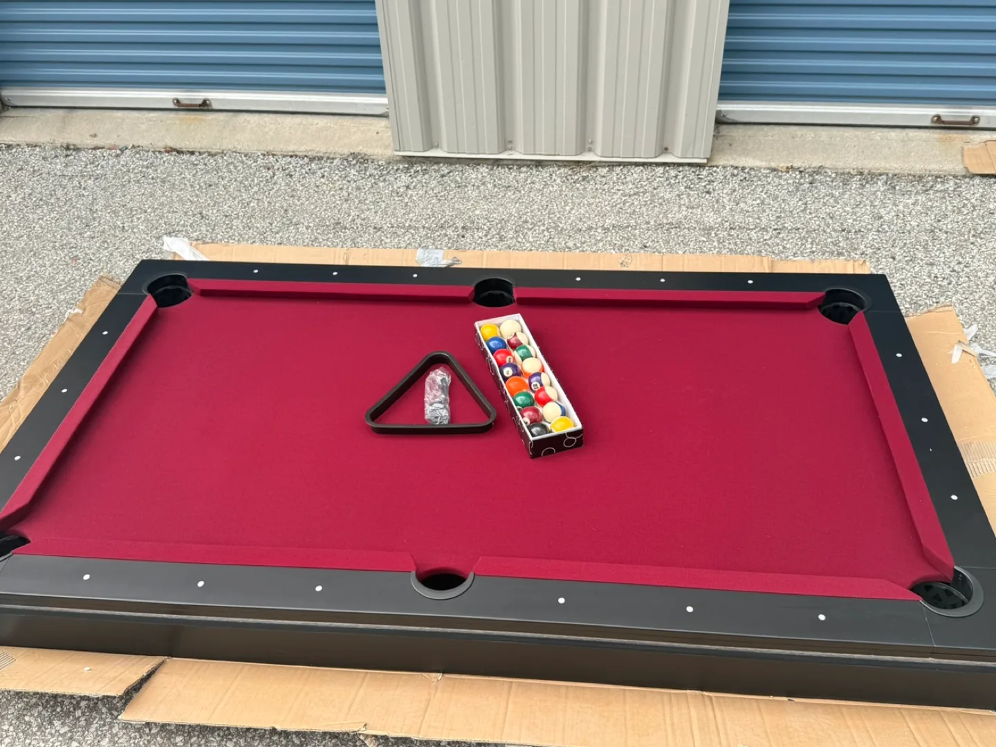Ajax 7ft Billiard Table – Red Felt thumbnail