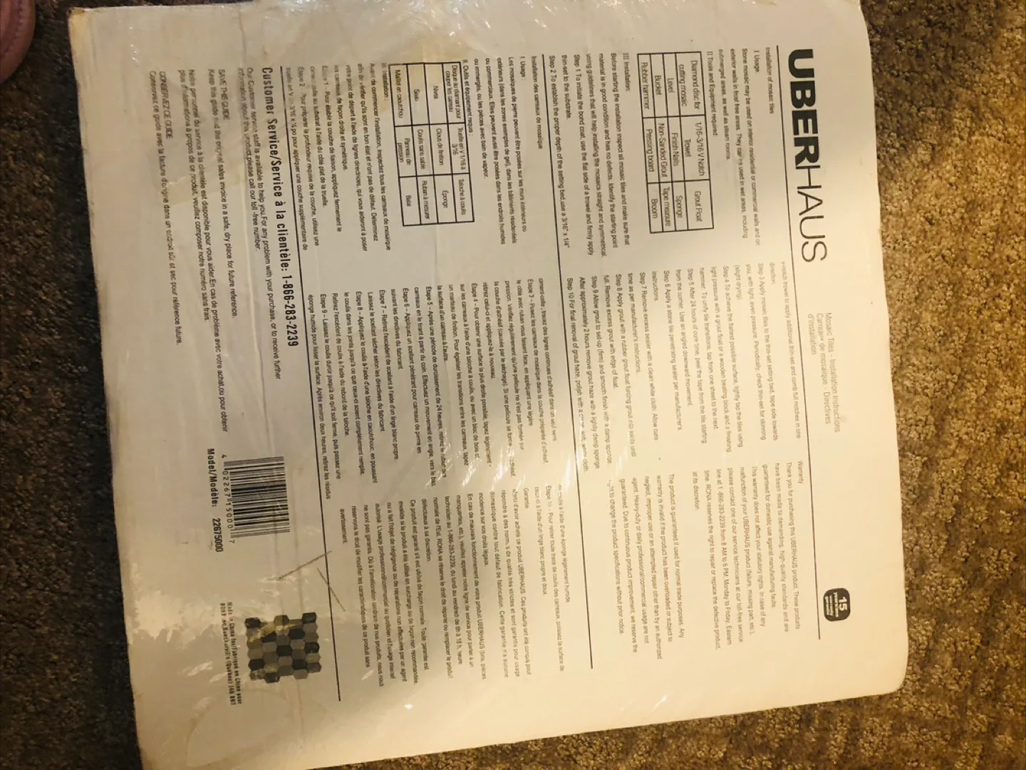 🇨🇦 Uberhaus Tile - Mixed Colour Mosaic image indicator(4)