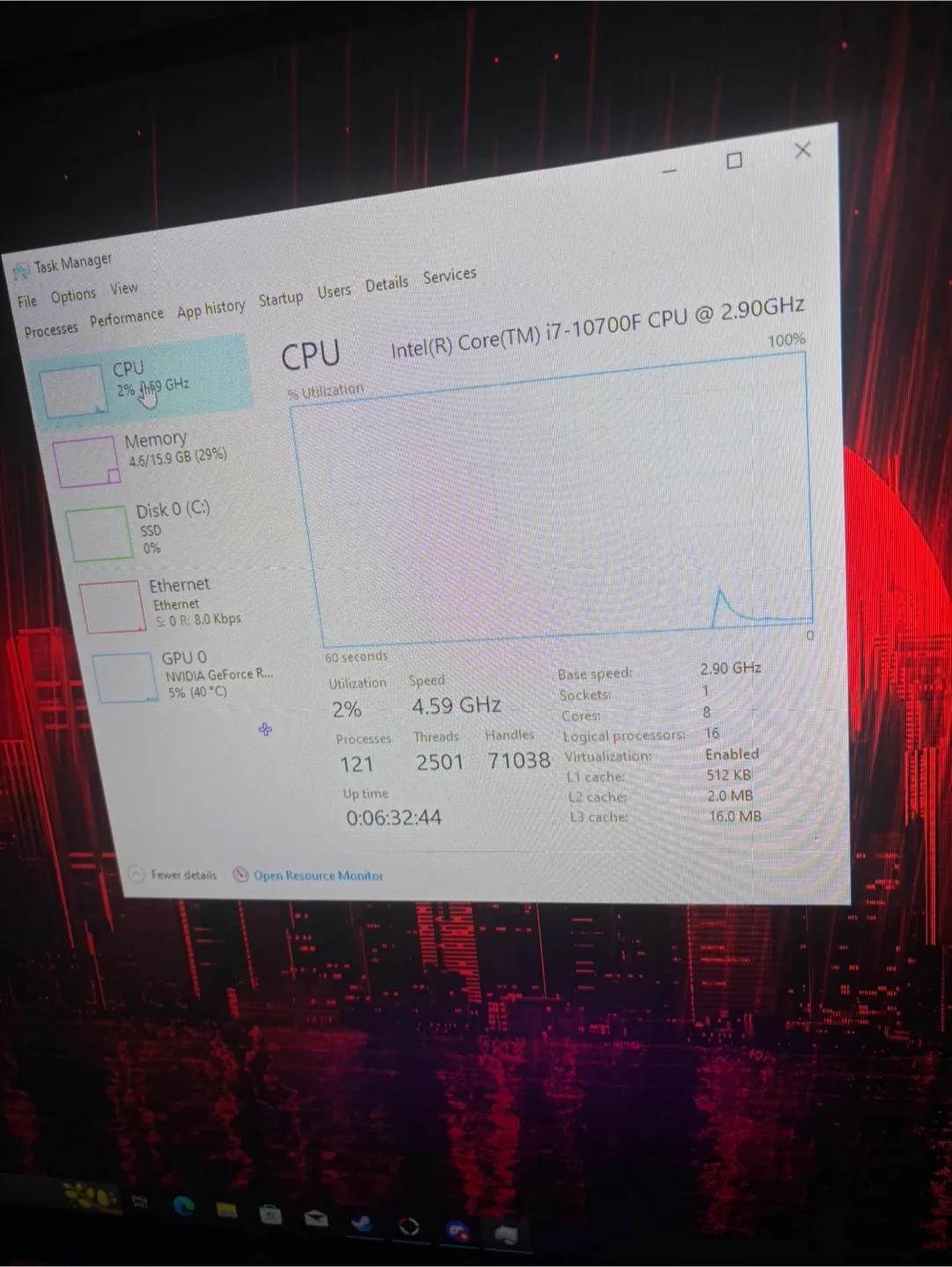 Gaming PC setup, mic, monitor, keyboard, mouse, headset image indicator(6)