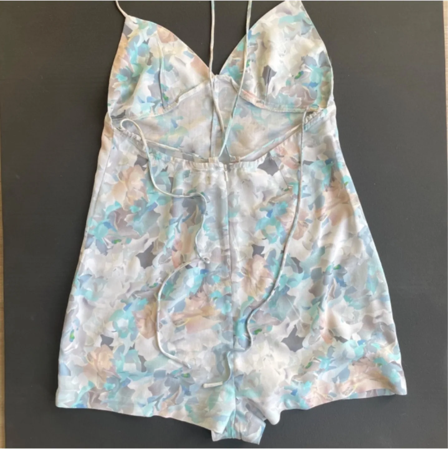 Pastel floral romper size small image indicator(4)