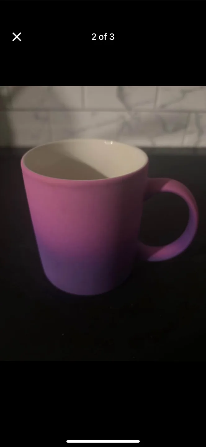 Purple Ombre Coffee Mug - Skull Design image indicator(2)