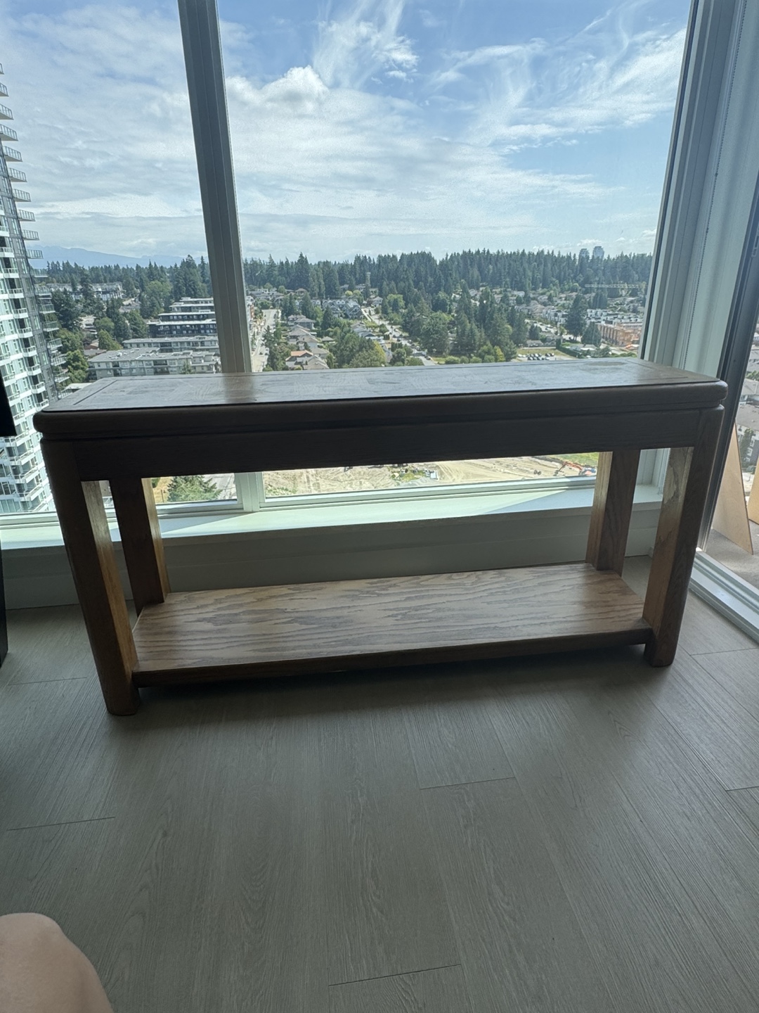 Multi-Purpose Solid Wood Console Table – Excellent Condition