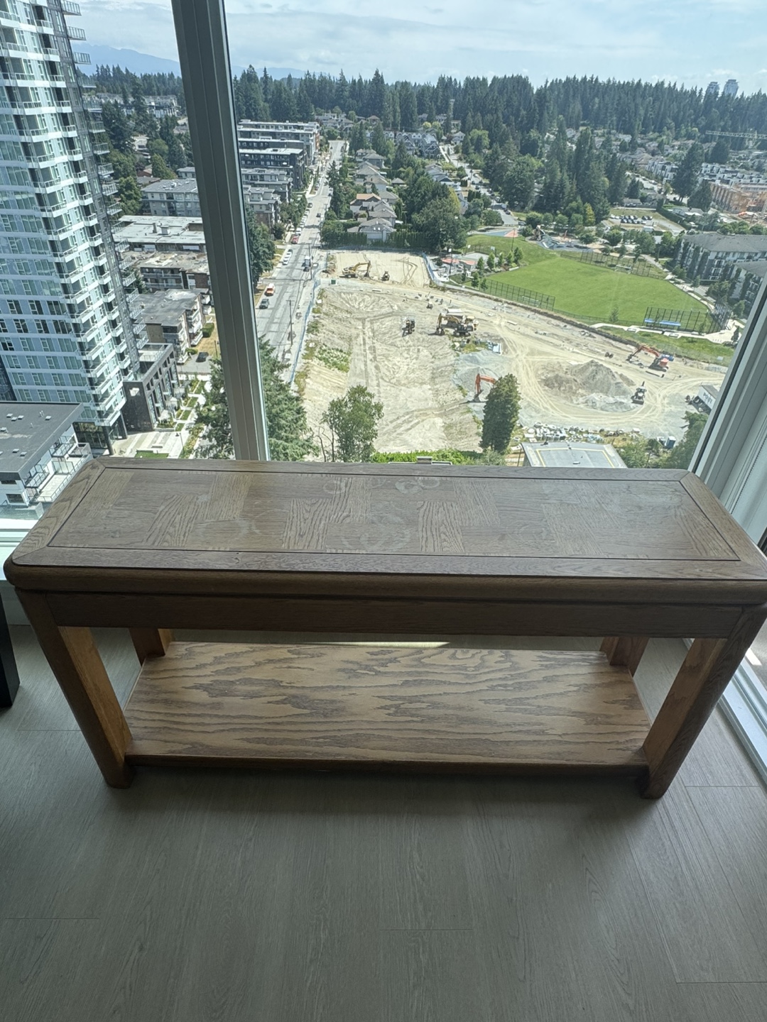 Multi-Purpose Solid Wood Console Table – Excellent Condition - photo 2