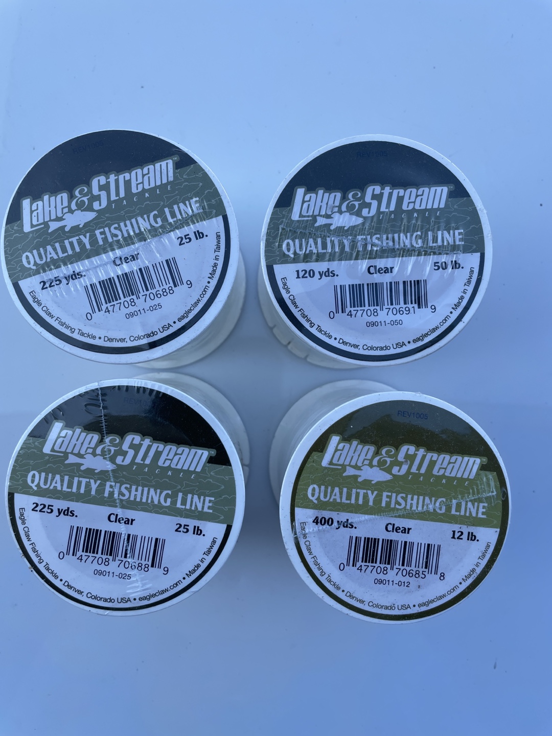 Lake & Stream Fishing Line (4 Spools)