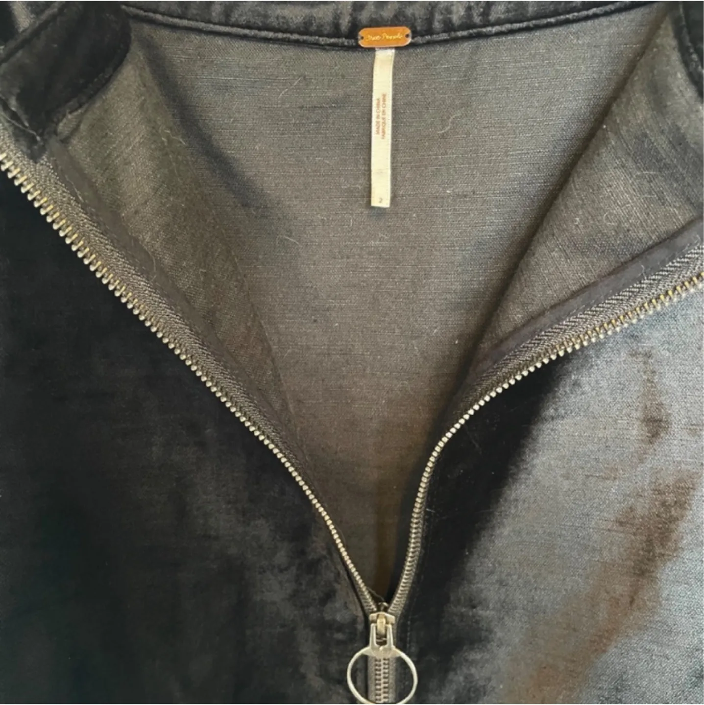 Free People Black Velvet Mini Skirt size 2 image indicator(4)