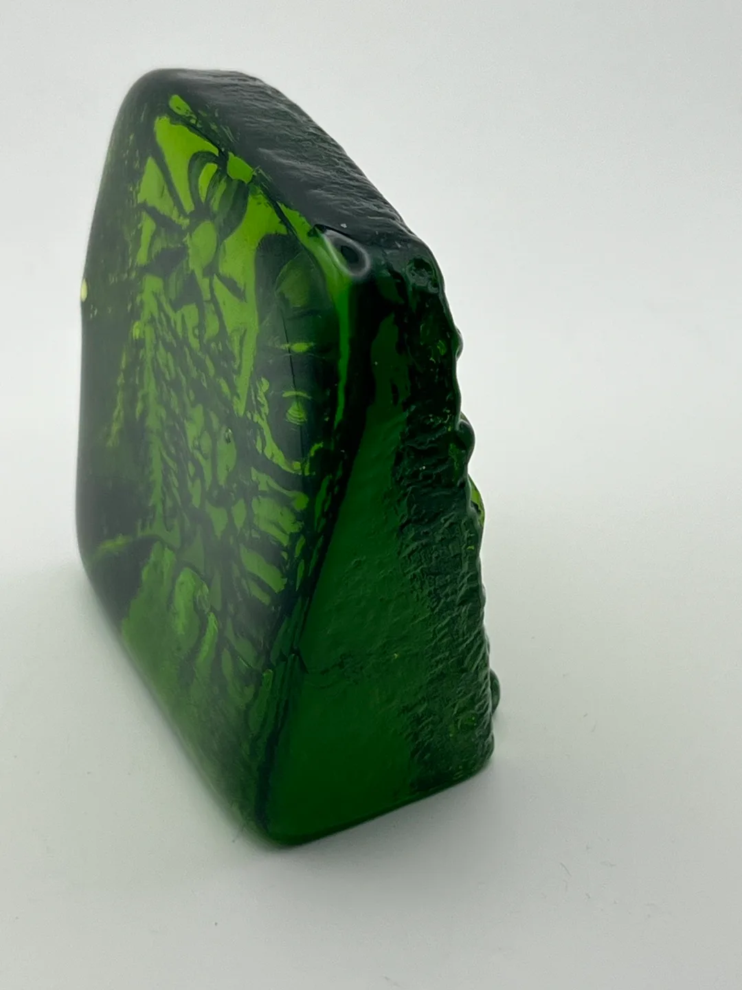 Blenko Green Glass Owl Sculpture image indicator(4)