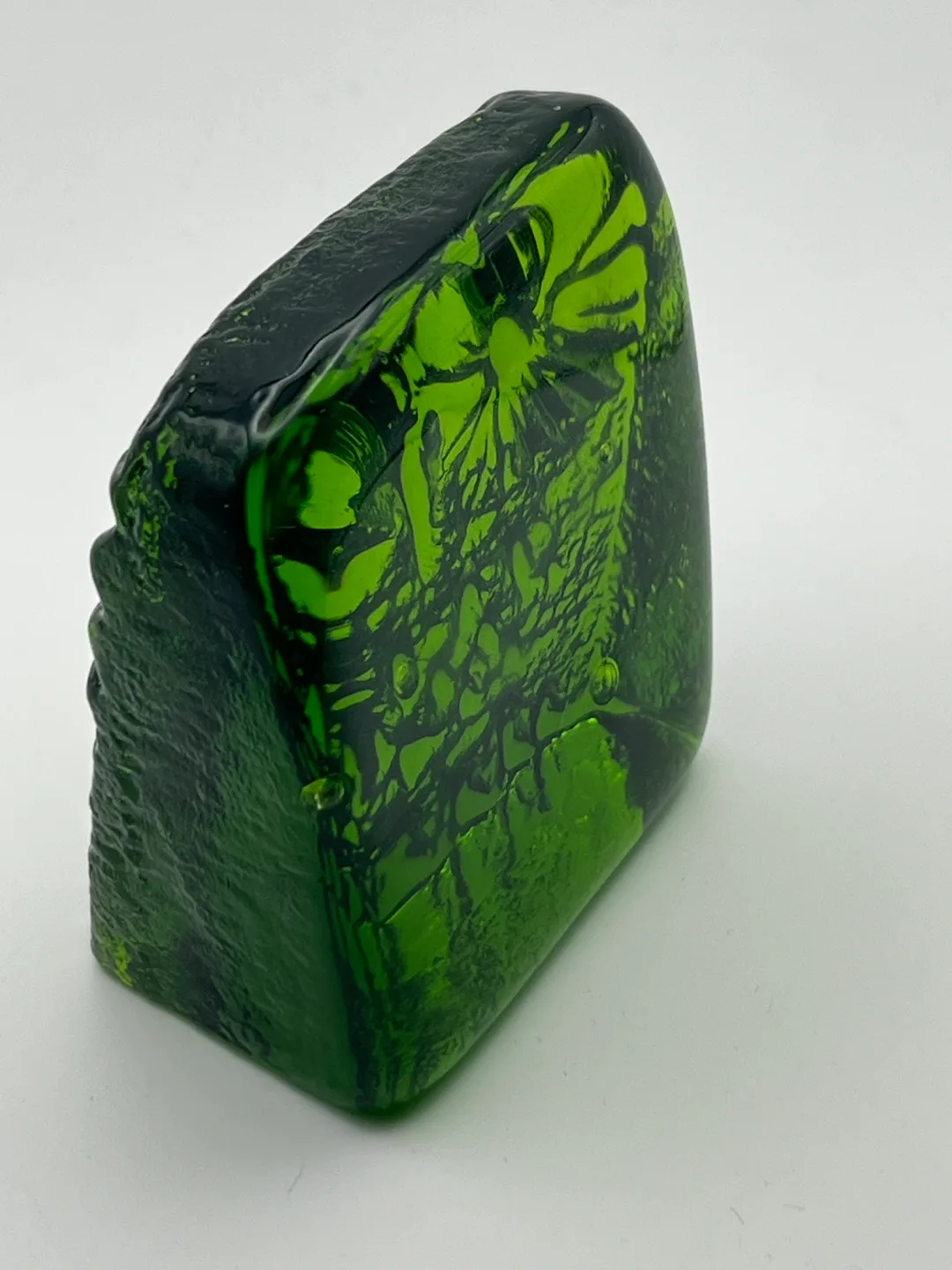 Blenko Green Glass Owl Sculpture image indicator(3)