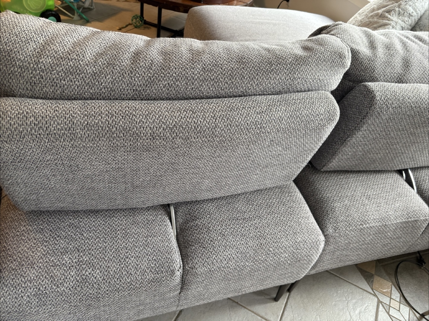 Recliner Sectional Sofa - grey