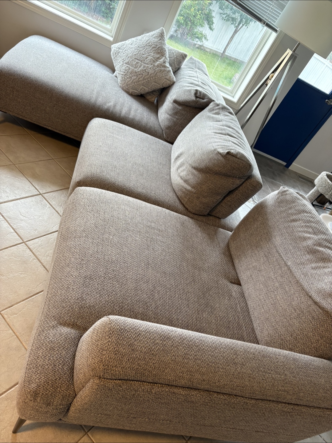 Recliner Sectional Sofa - grey - photo 2