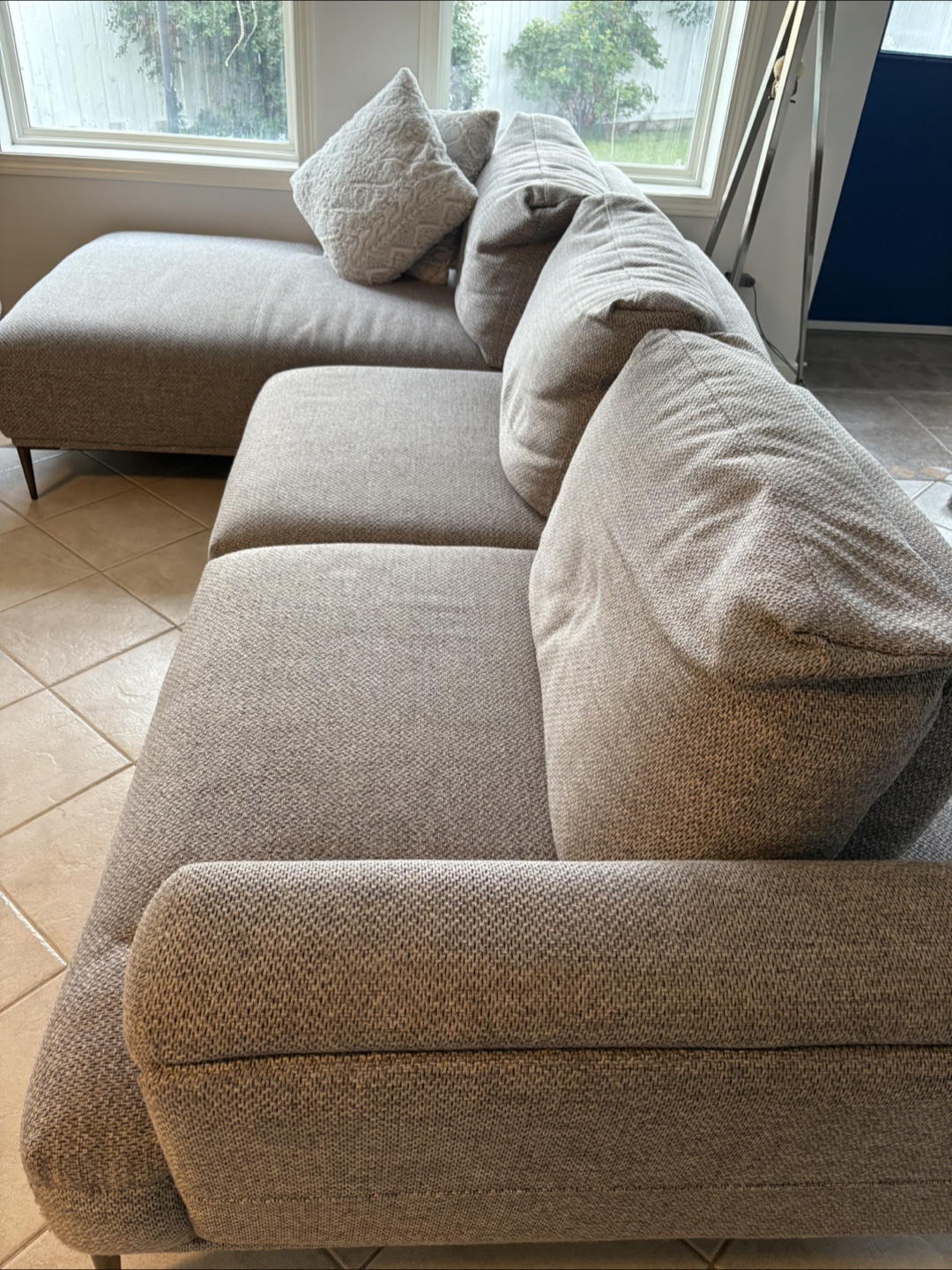 Recliner Sectional Sofa - grey - photo 3