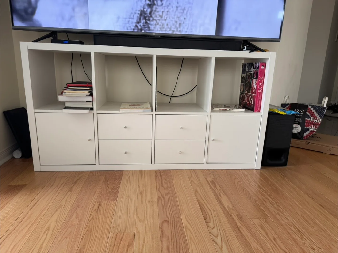 IKEA Kallax Shelf Unit with Doors & Drawers thumbnail