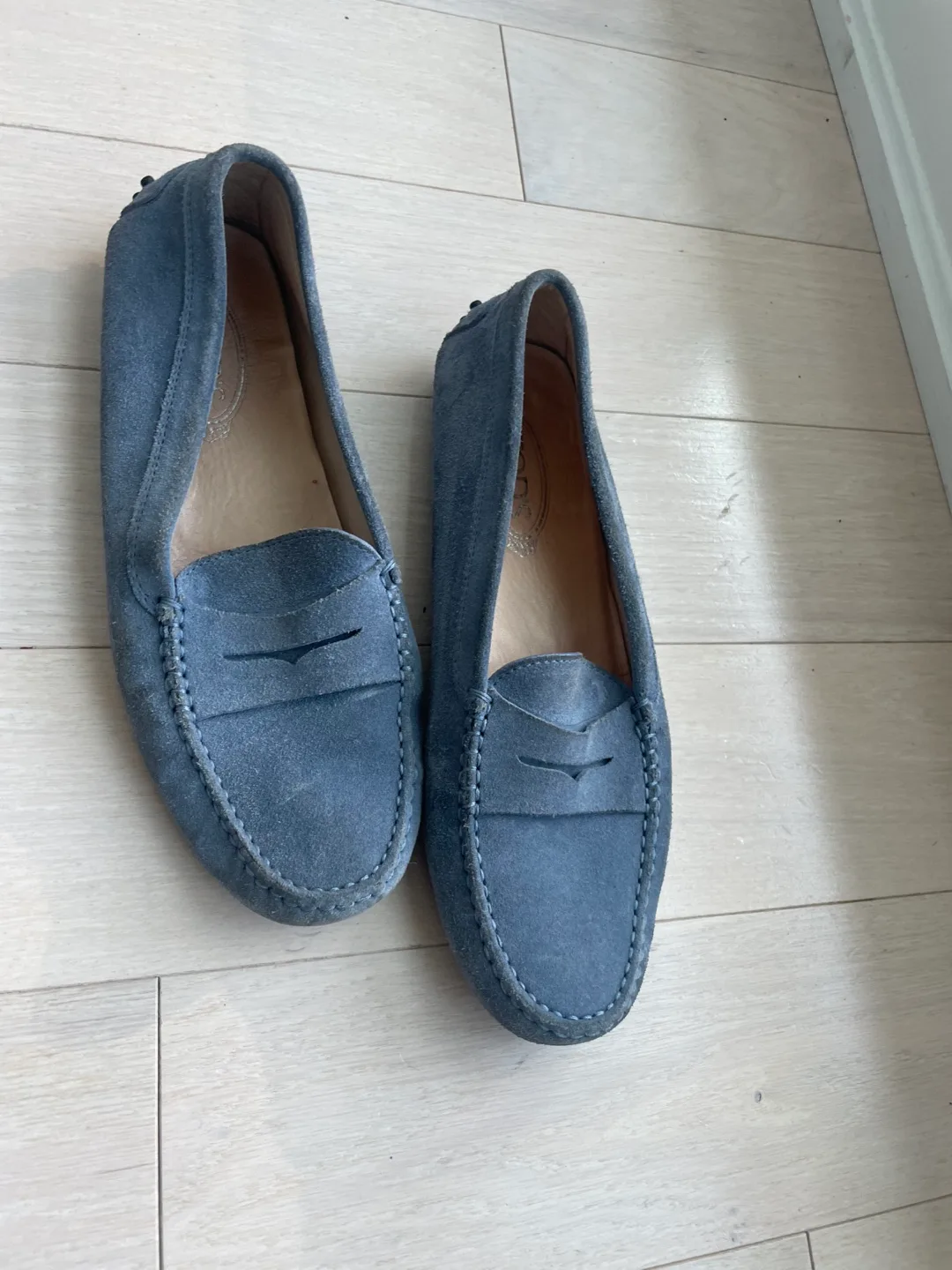 Tod's Blue Suede Loafers - 9 thumbnail