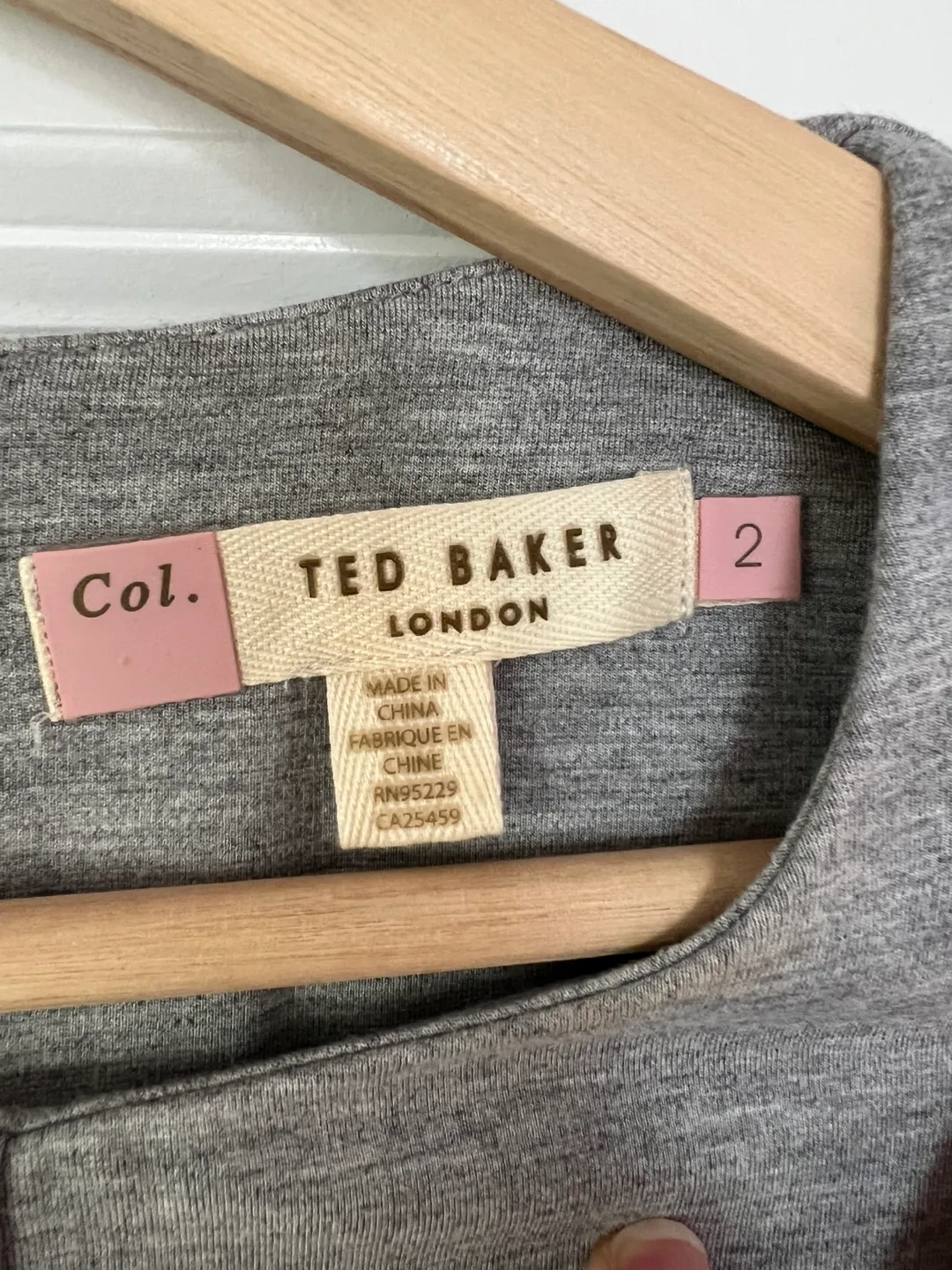 Ted Baker Grey Dress - Size 2 image indicator(3)