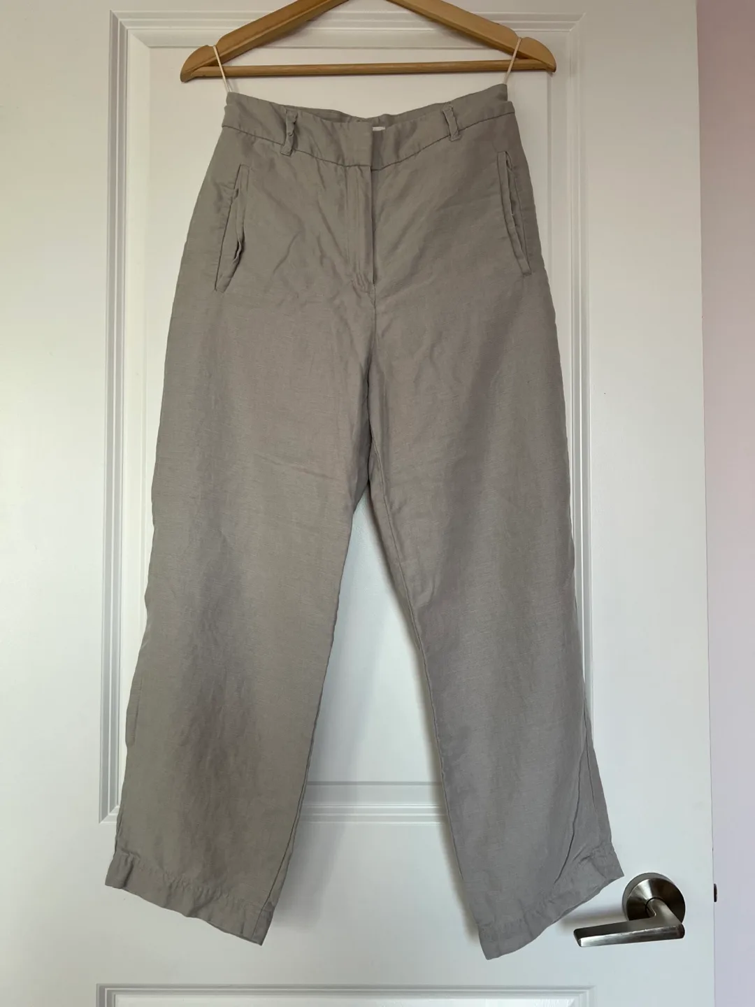 Wilfred Grey Linen Blend Pants - Size 4 thumbnail