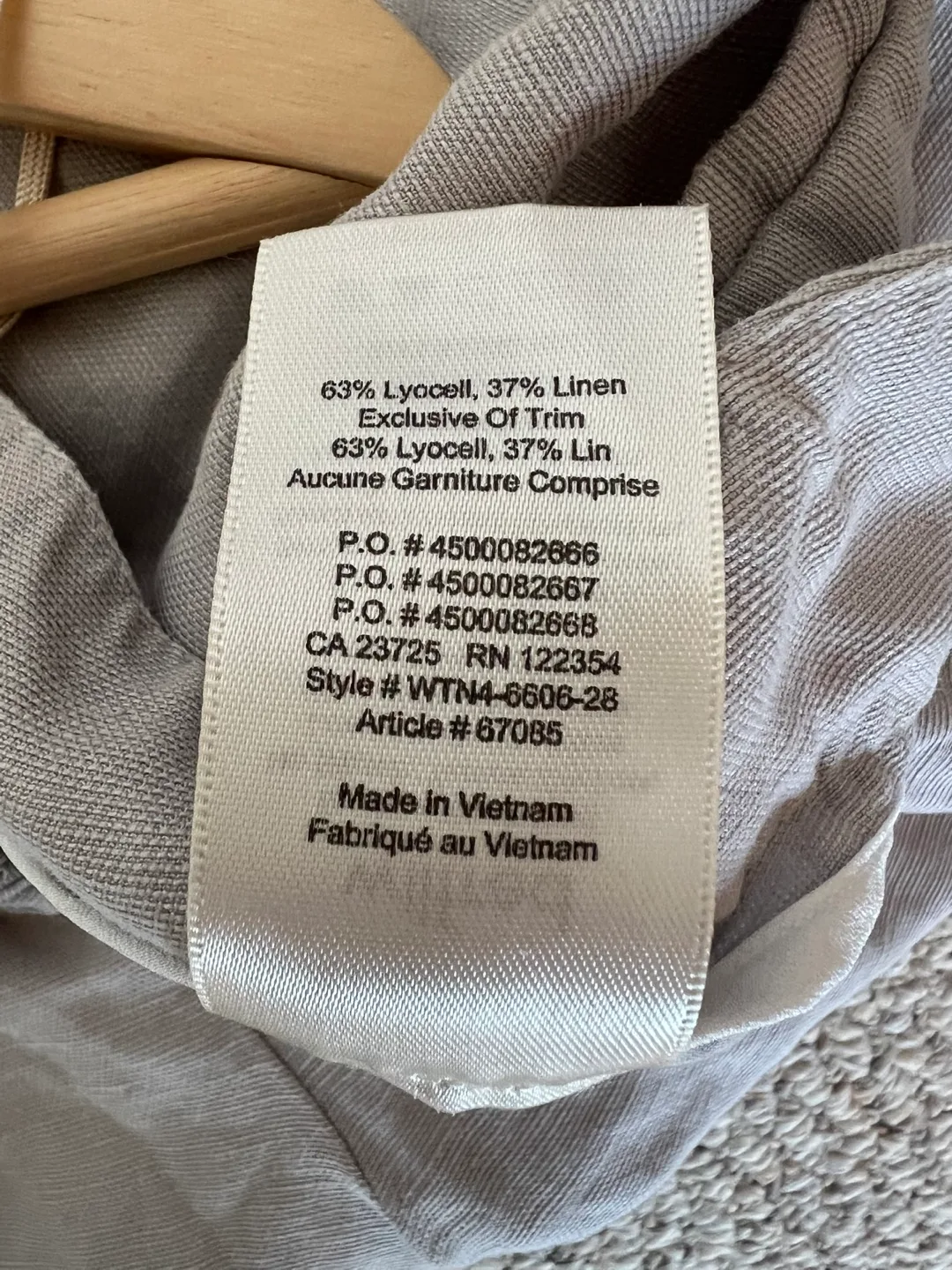 Wilfred Grey Linen Blend Pants - Size 4 image indicator(4)