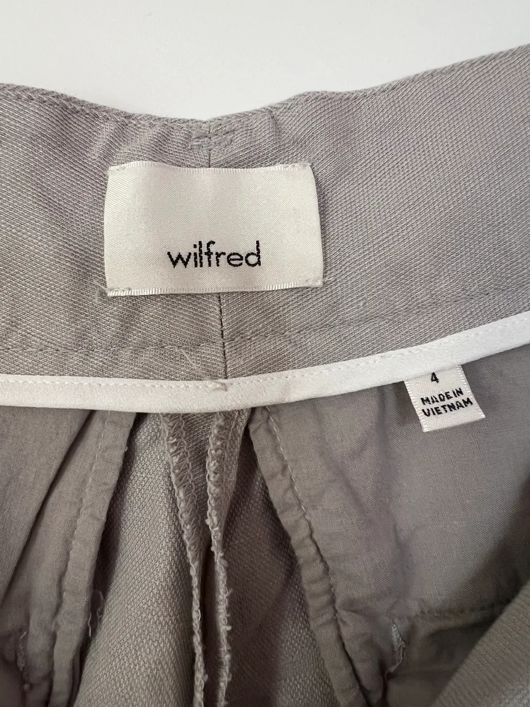 Wilfred Grey Linen Blend Pants - Size 4 image indicator(3)