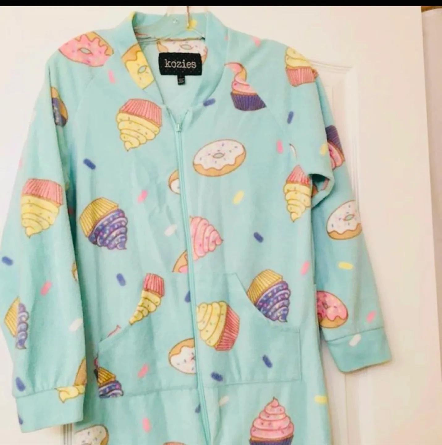 Brand new Cupcake & donut fleece Onesie thumbnail