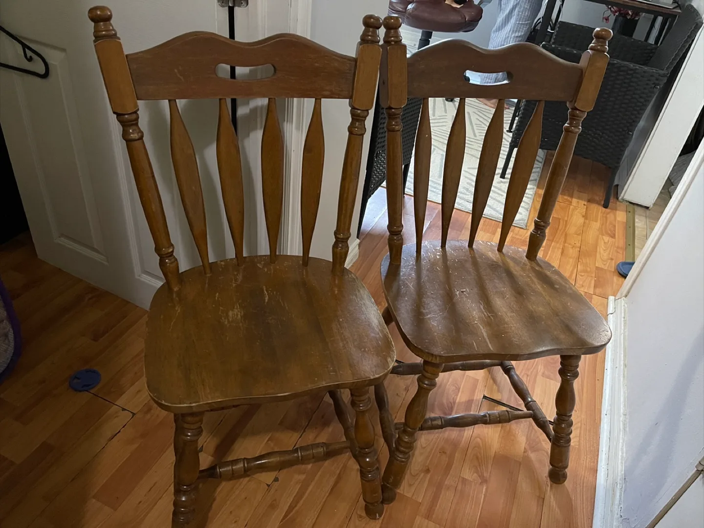 Wooden Dining Chairs - Set of 2 thumbnail