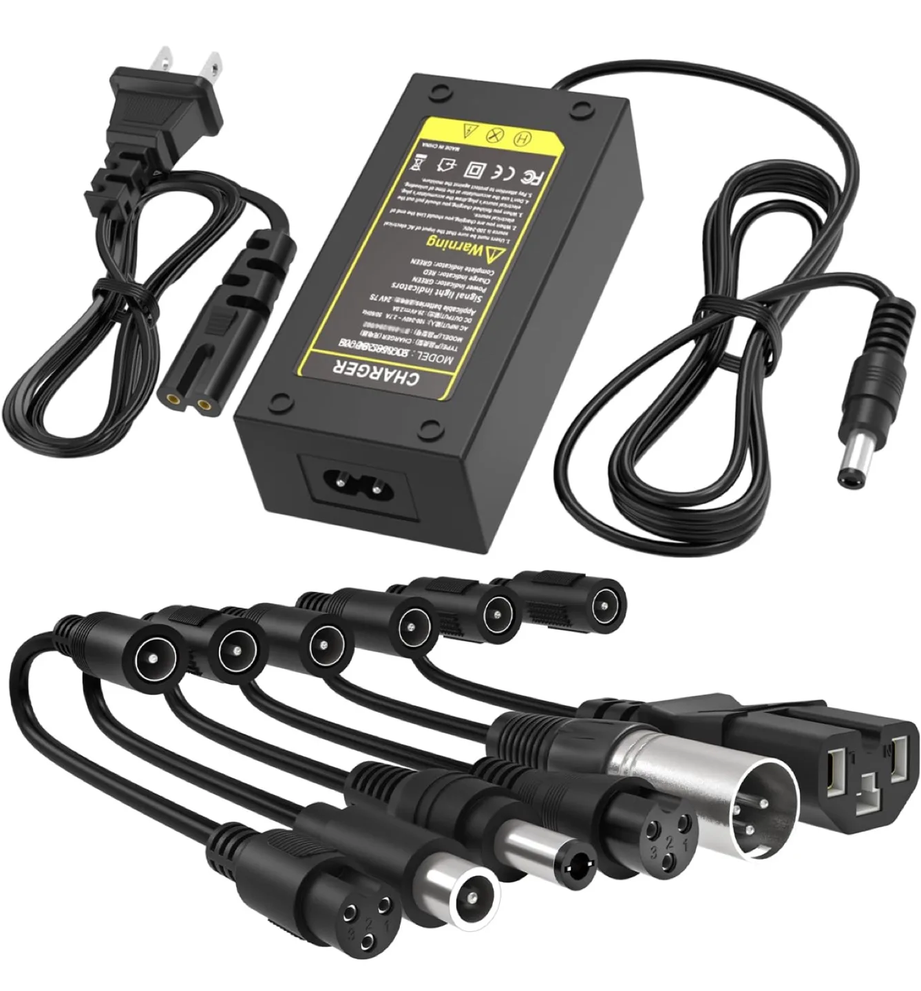 42V 2A Scooter  Charger with 6 Plugs Universal thumbnail