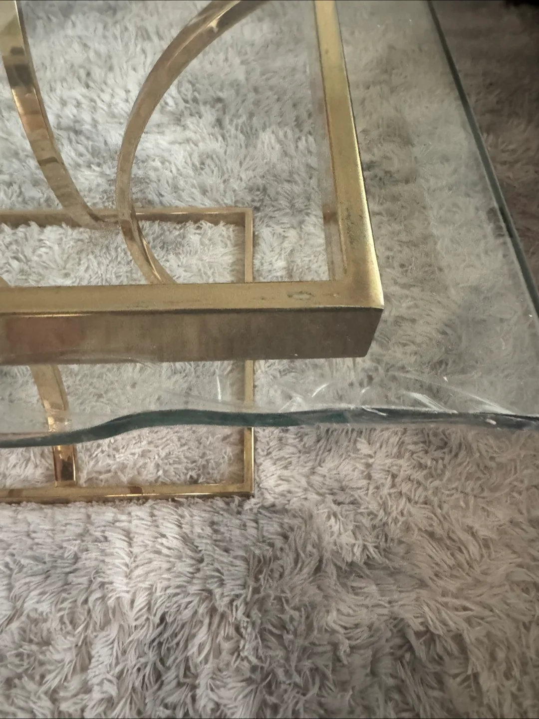 Glass and Gold Coffee Table thumbnail
