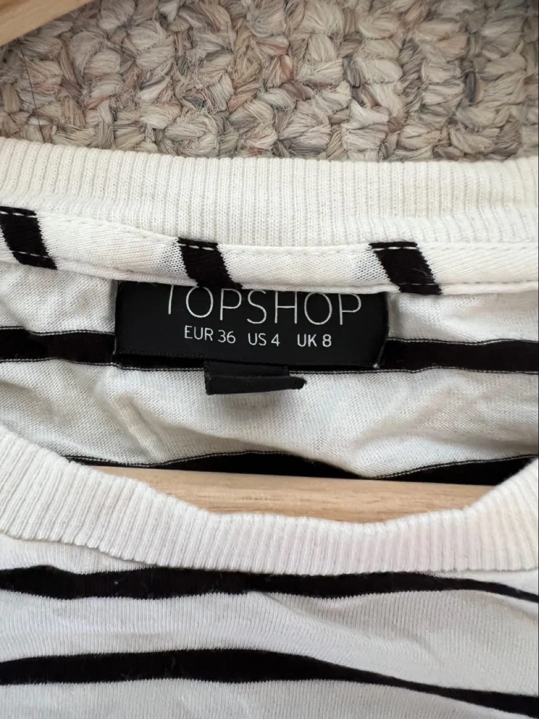 Topshop Striped Tee - Size US 4 image indicator(4)