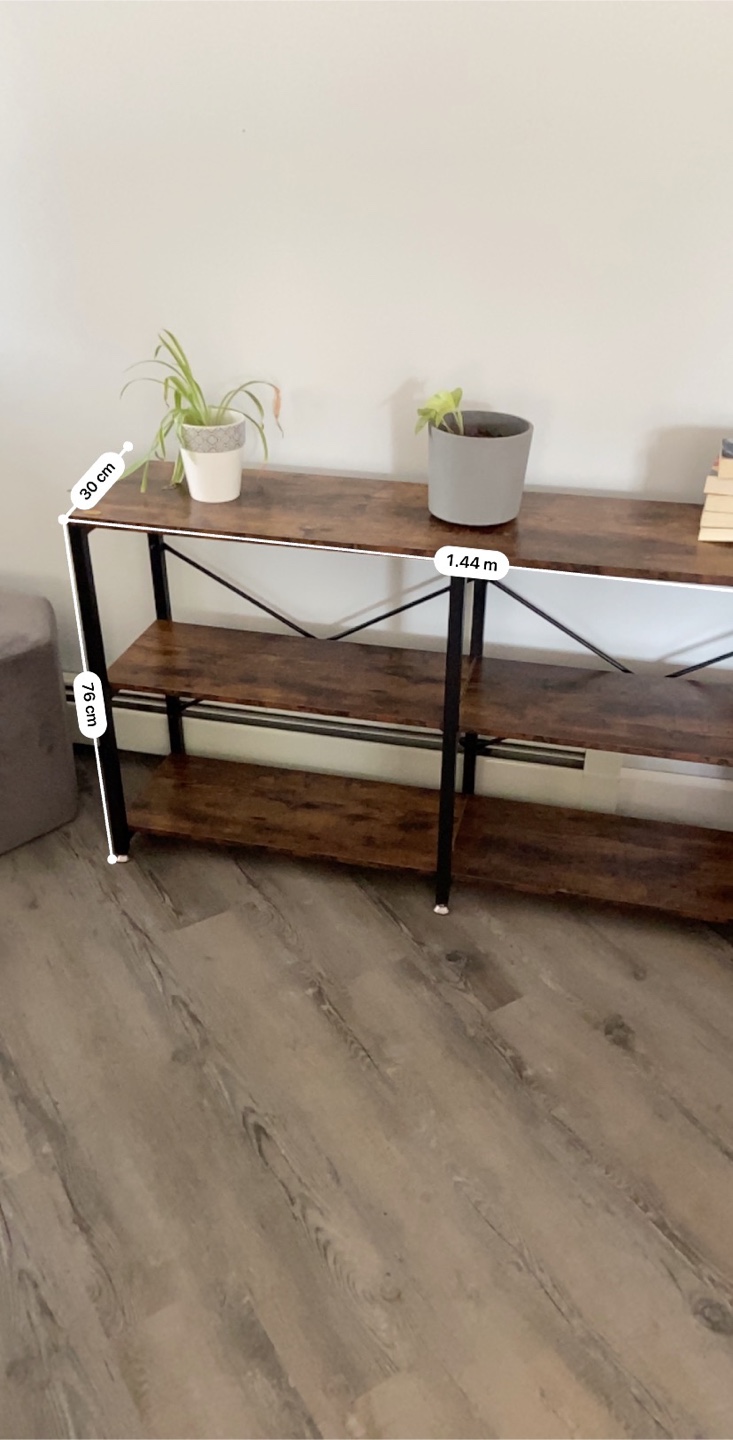 Console Table with 3-Tier Shelves - photo 3