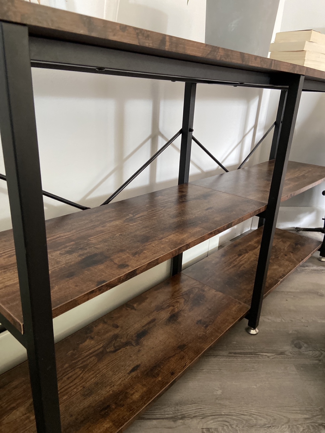 Console Table with 3-Tier Shelves - photo 2