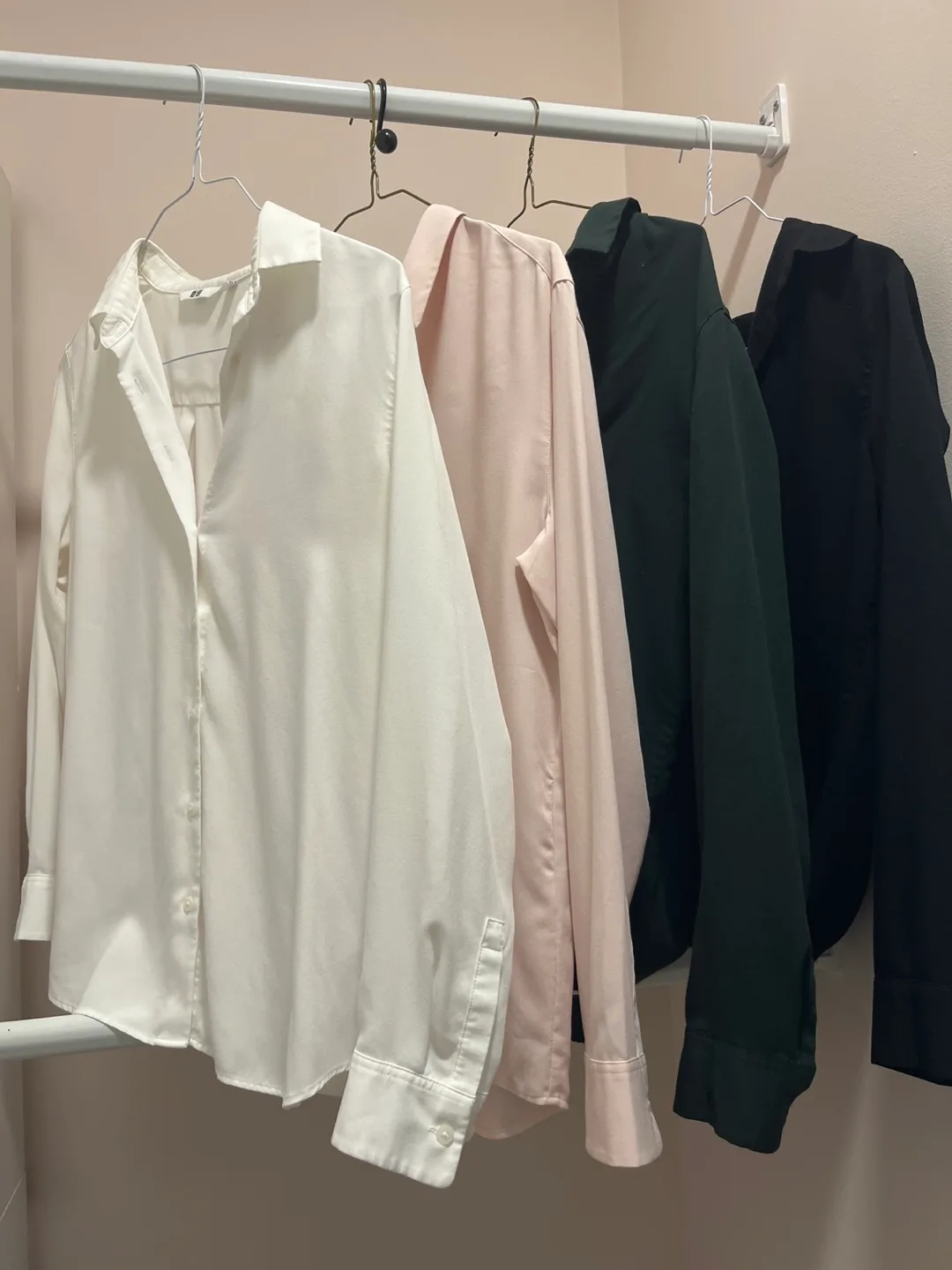 Classic Uniqlo Rayon Dress Shirt in Multiple Colours thumbnail