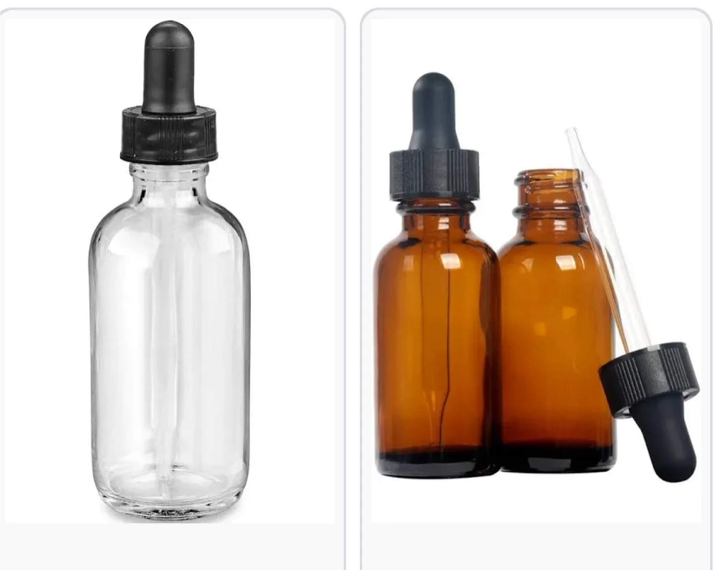 Empty containers - Glass Cream Jar & Dropper Bottles thumbnail