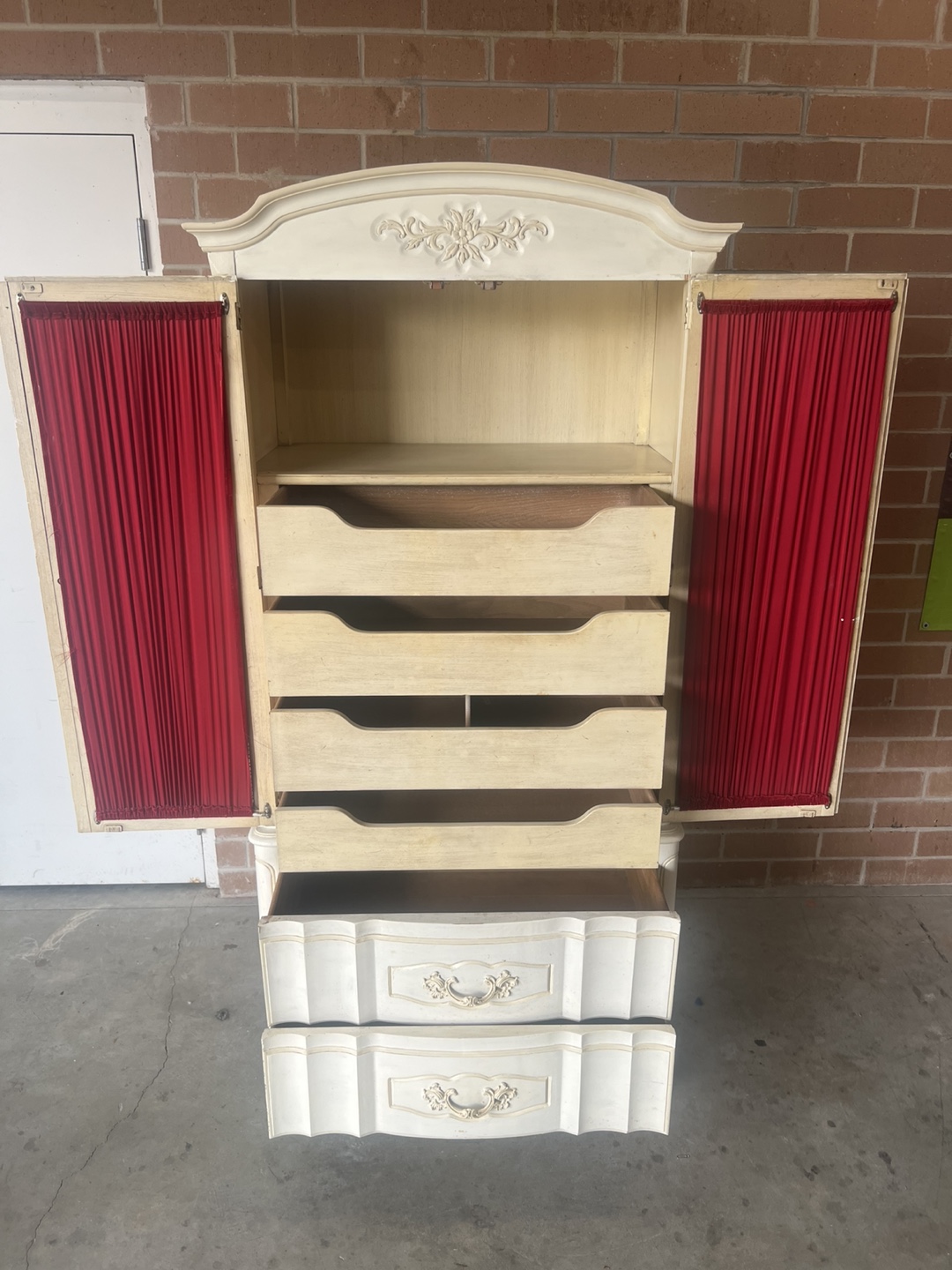 Vintage Armoire Cabinet - Cream Color - photo 3